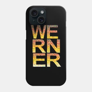 Werner, name, typography Phone Case