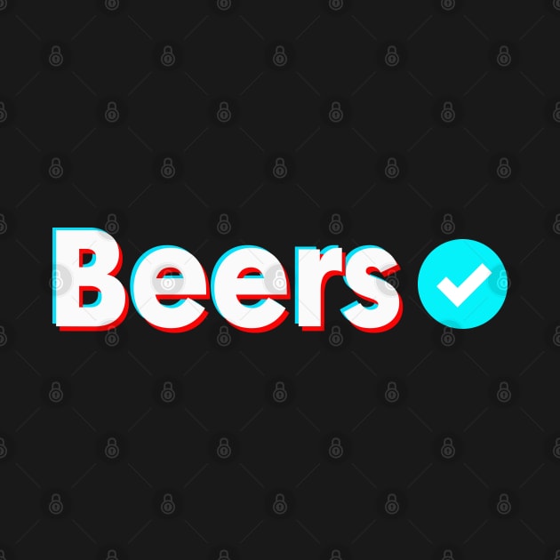 Beers Name Verify Blue Check Beers Name Gift by Aprilgirls