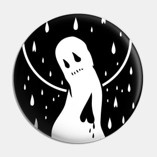 sad ghost Pin