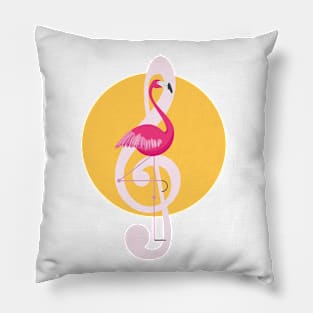 Musical Flamingo Pillow