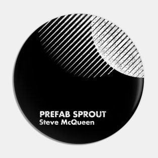 Prefab Sprout / Steve McQueen / Minimal Graphic Design Tribute Pin