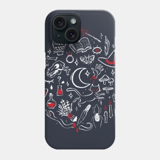 Hocus Pocus - wht Phone Case