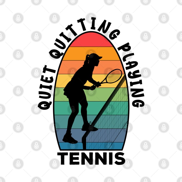 Quiet Quitting Playing Tennis by Worldengine