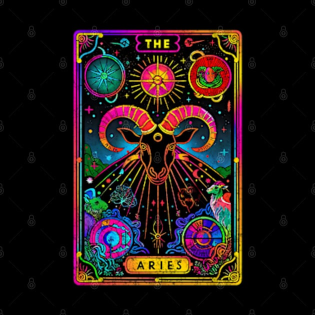 The Aries Tarot Card Ram Zodiac Sign Astrology Birthday by Lavender Celeste