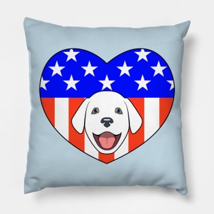ALL AMERICAN DOG LOVER Pillow