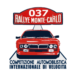 Lancia 037 T-Shirt - rally racing historic by RetroRacingShirt