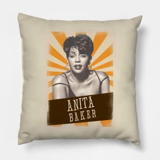 Vintage Aesthetic Anita Baker Pillow