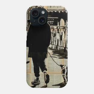 walking the pooch Phone Case