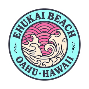 Ehukai Beach Hawaii Surf Badge T-Shirt