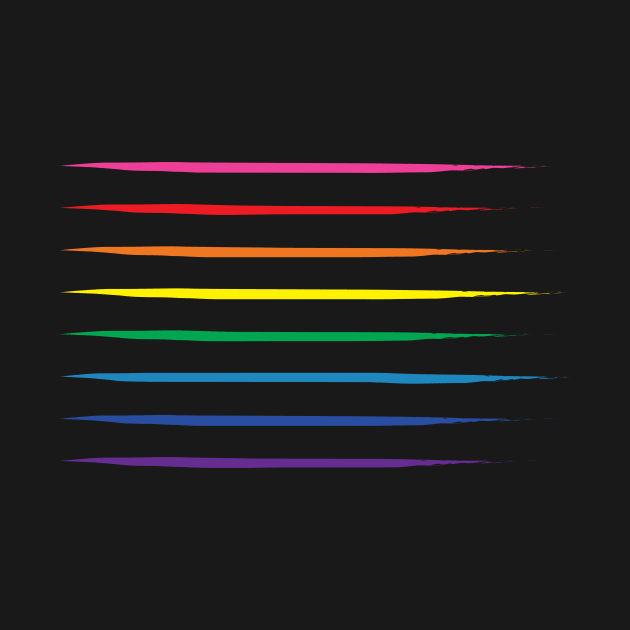 Gay Pride Flag Original Rainbow Stripes by SapphicReality