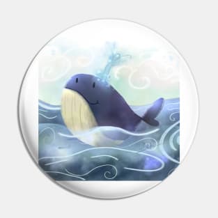 Cute whale Pin