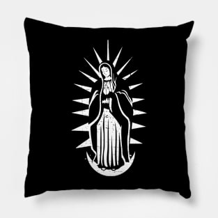 Virgen de guadalupe - vintage design Pillow