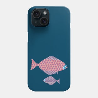 SALISH SEA FLOUNDER Mom and Baby Cute Undersea Ocean Fish - UnBlink Studio by Jackie Tahara Phone Case