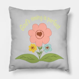 God's Timing Pillow