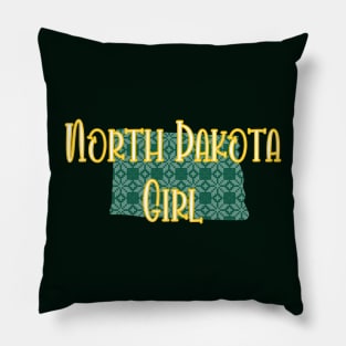 North Dakota Girl Pillow