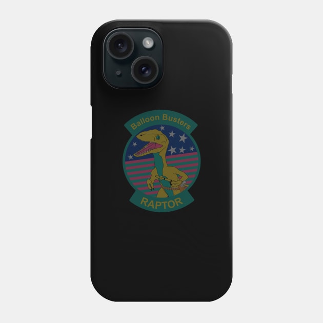 Chinese Spy Balloon “Balloon Busters” F-22 raptor (subdued) patch Phone Case by Dexter Lifestyle