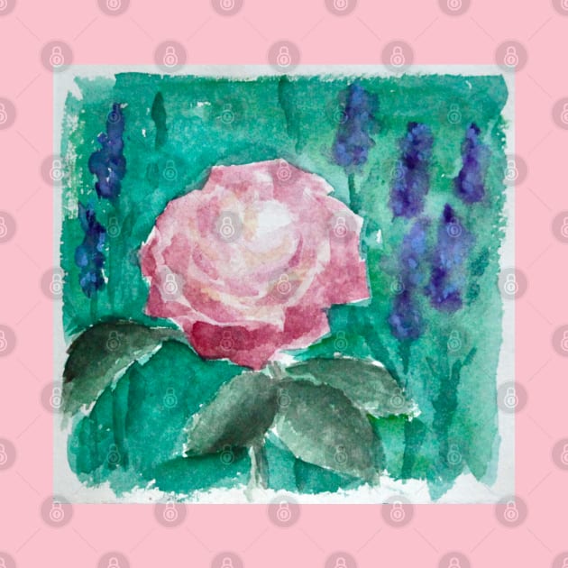watercolor rose by svenj-creates