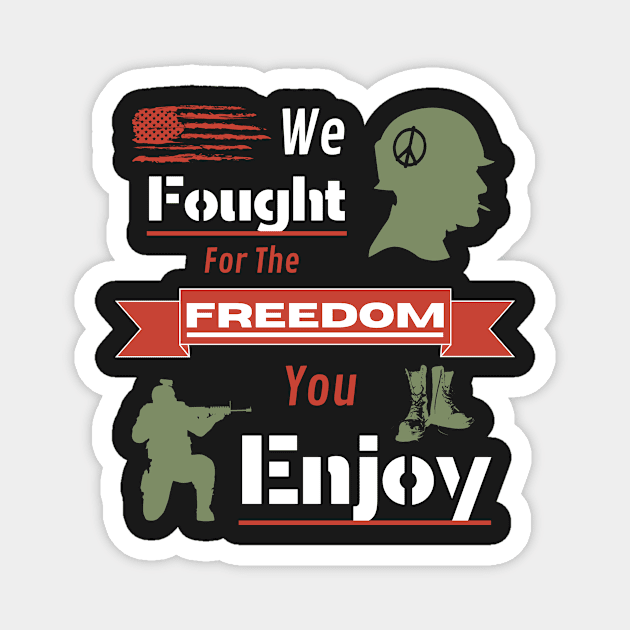 Veterans Day 2022 Magnet by HyzoArt