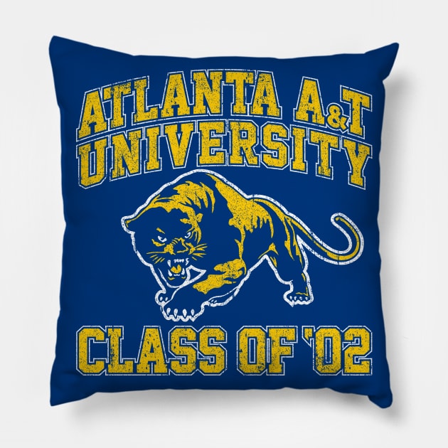 Atlanta A&T Class of 02 Pillow by huckblade