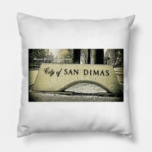 City of San Dimas, San Dimas, California by Mistah Wilson Pillow