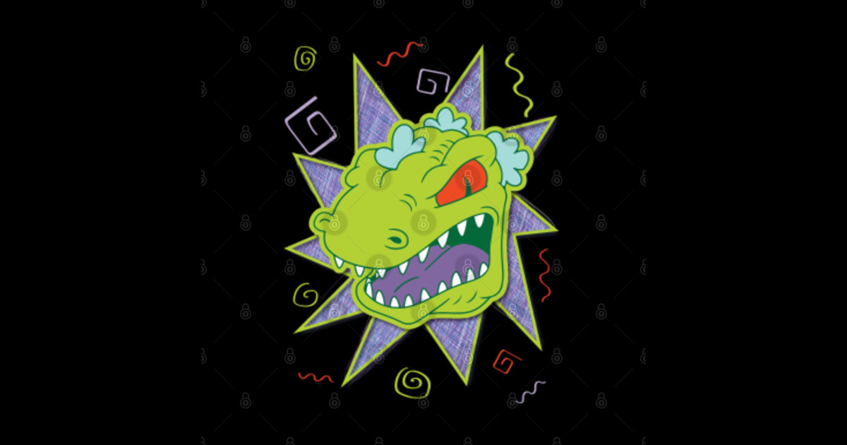 Reptar Head Rugrats Sticker Teepublic 2861