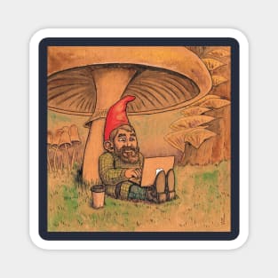 Computer Gnome Magnet