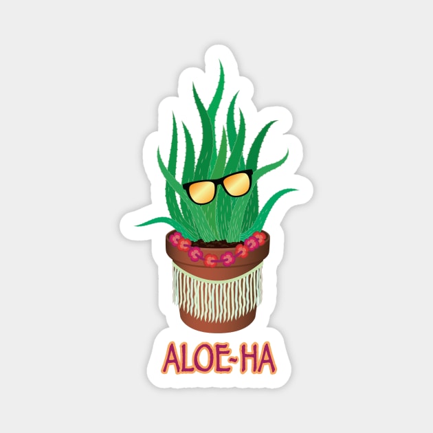 Aloe-ha! Magnet by RudDesigns