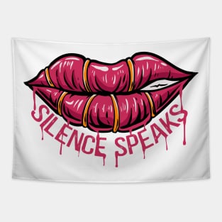 Silence Speaks Tapestry