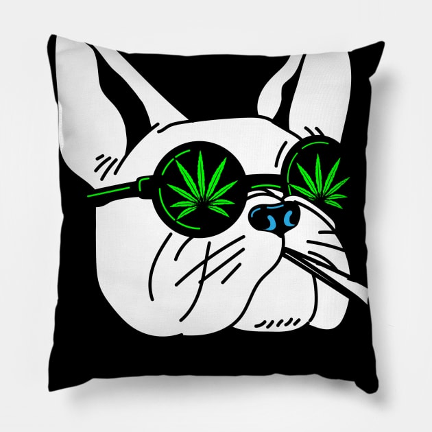 FUNNY DOG PUG LIFE Pillow by DesignwithYunuk