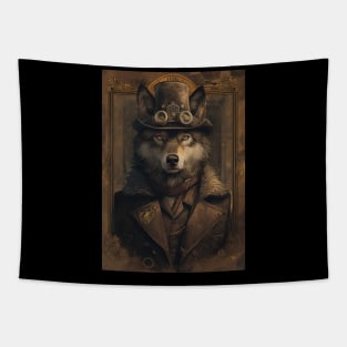 Steampunk Wolf Tapestry