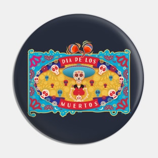 Dia De Los Muertos Pin