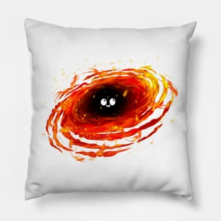 cartoon black hole Pillow