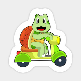 Turtle Scooter Magnet