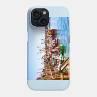 Scarborough Harbour Fishing Boats Phone Case