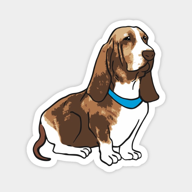 Basset Hound Dog Magnet by PetinHeart