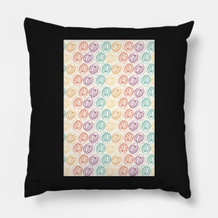 scribbly line pattern Pillow