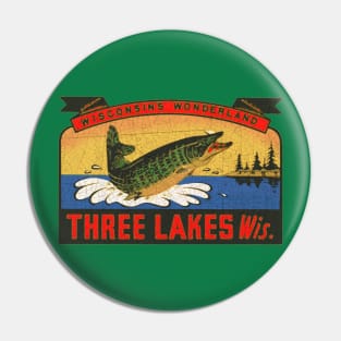 Three Lakes - Wisconsin Pin