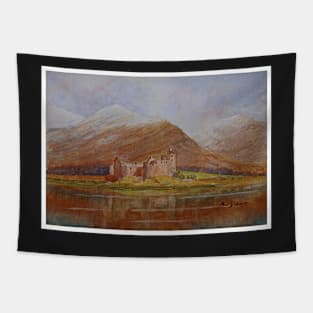 Kilchurn Castle - Watercolour Tapestry