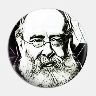 Anthony Trollope Portrait | Anthony Trollope Artwork 5, Black and White Pin