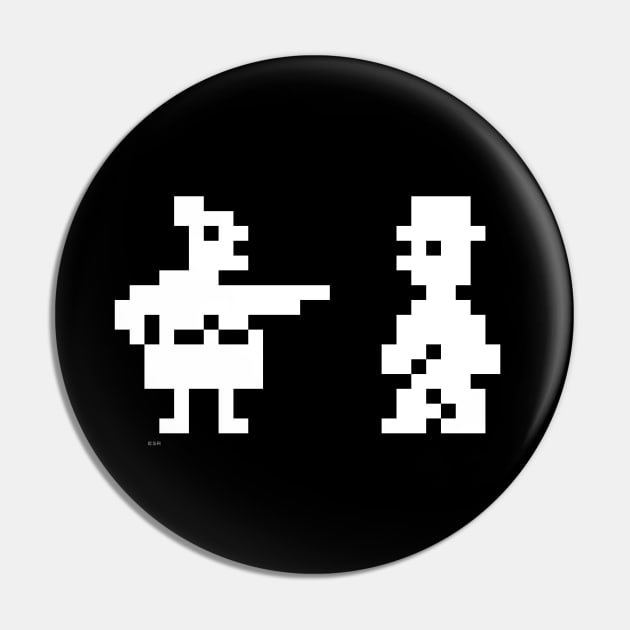 Jet Set Willy and Maria - ZX Spectrum 8-bit Legend Pin by Out of Memory