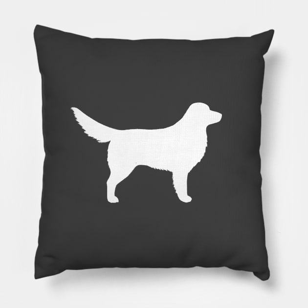 Nova Scotia Duck Tolling Retriever Silhouette Pillow by Coffee Squirrel