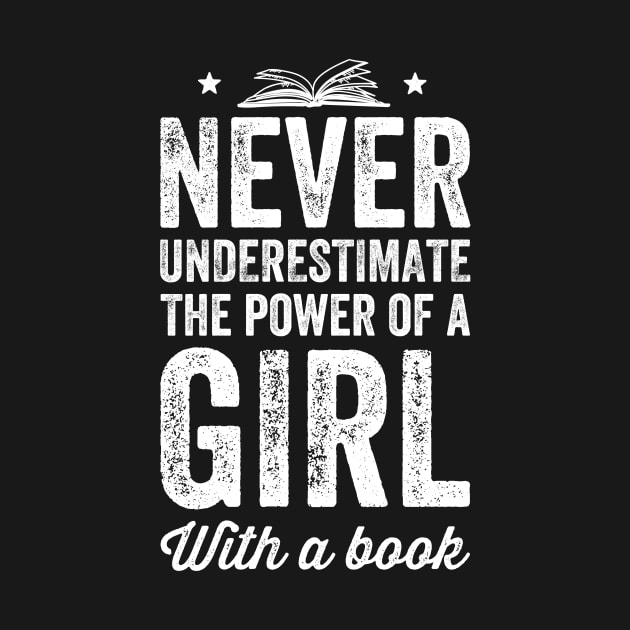 Never underestimate the power of a girl with a book by captainmood