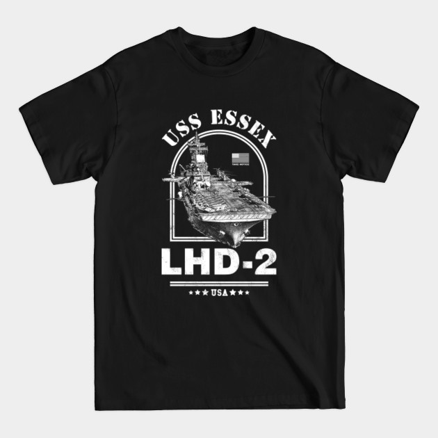 Disover LHD-2 USS Essex - Us Navy - T-Shirt