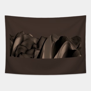 Folds of brown fabric Tapestry