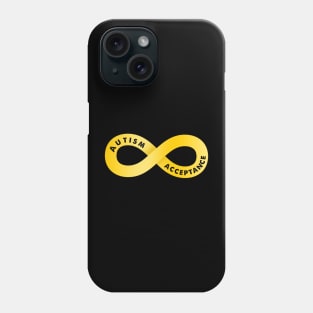 Gold Infinity Symbol For Autism Phone Case