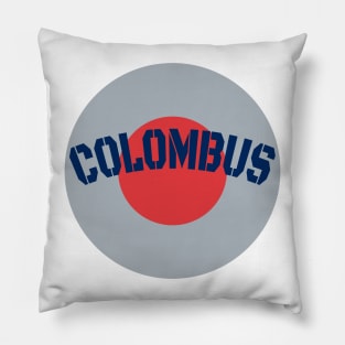 circle and columbus Pillow