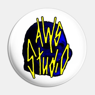 AWS Studio - clown blue Pin