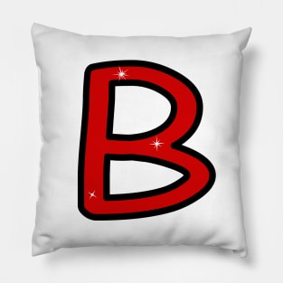 Letter B. Name with letter B. Personalized gift. Abbreviation. Abbreviation. Lettering Pillow