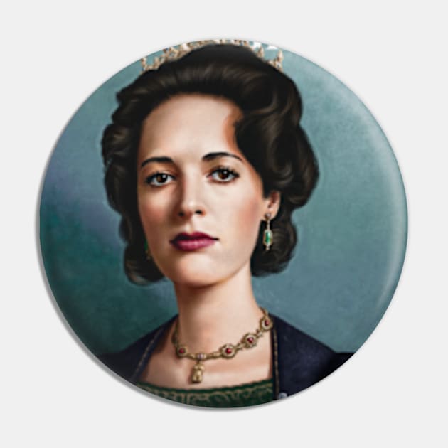 Phoebe Waller-Bridge Painted Portrait Pin by wolfgangleblanc