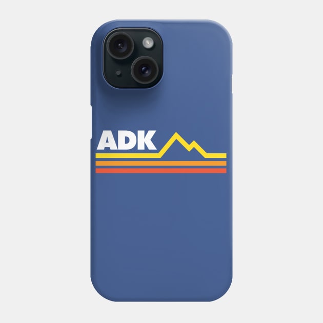 ADK Adirondacks Retro Vintage New York Mountains Phone Case by PodDesignShop